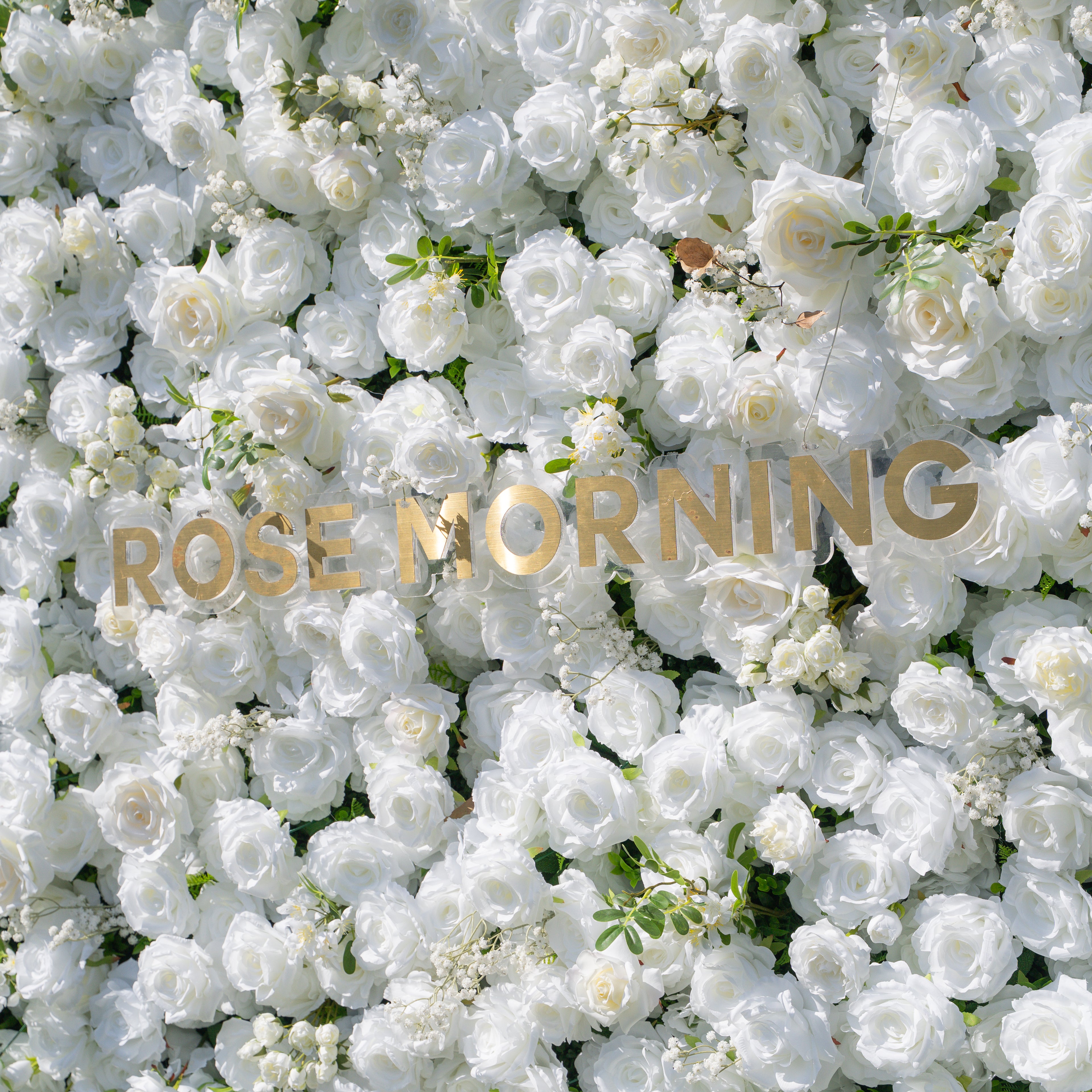 Friday：5D Fabric Artificial rolling up curtain flower wall