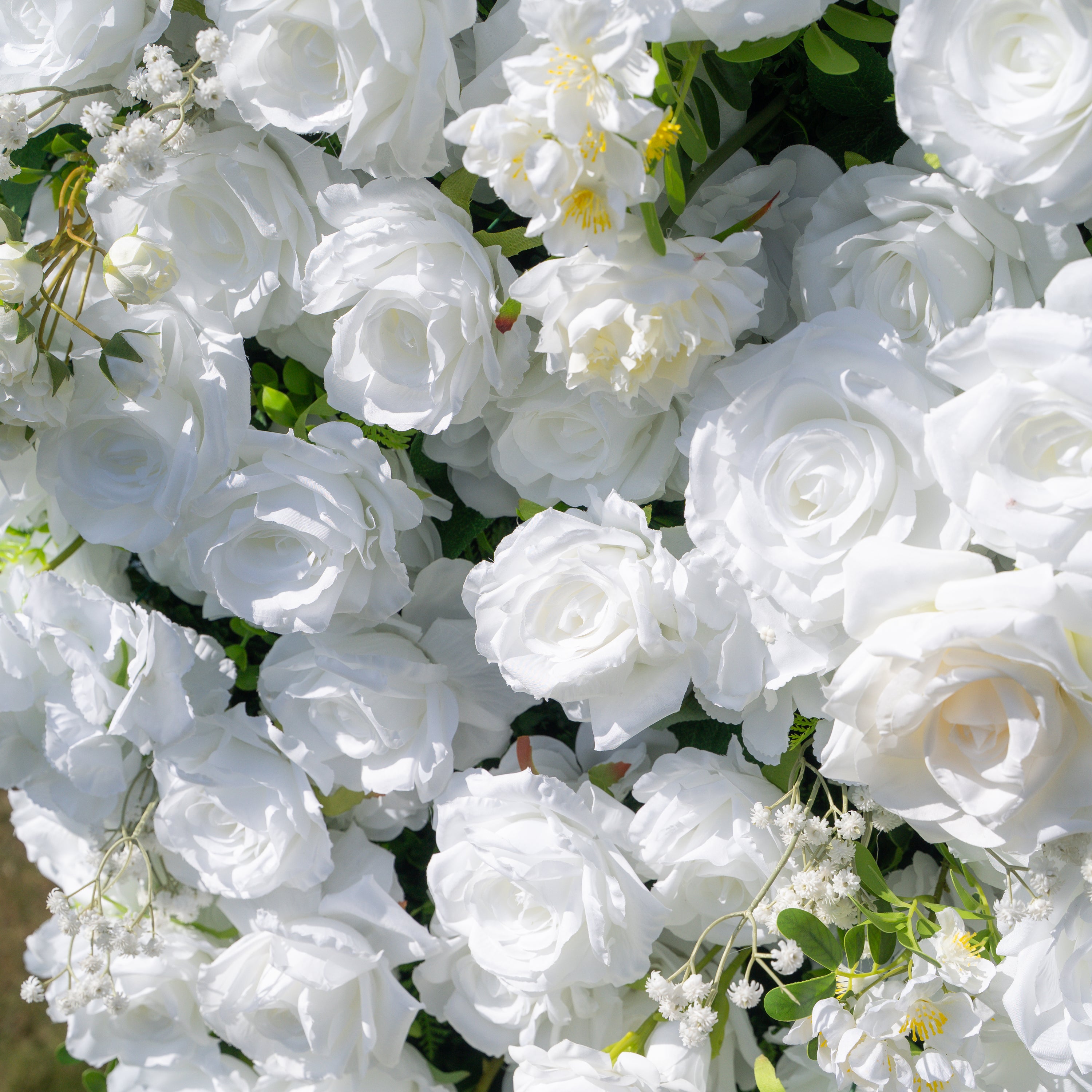 Friday - White Popular 5D Fabric Roll Up Flower Wall for Wedding Party Event Backdrop