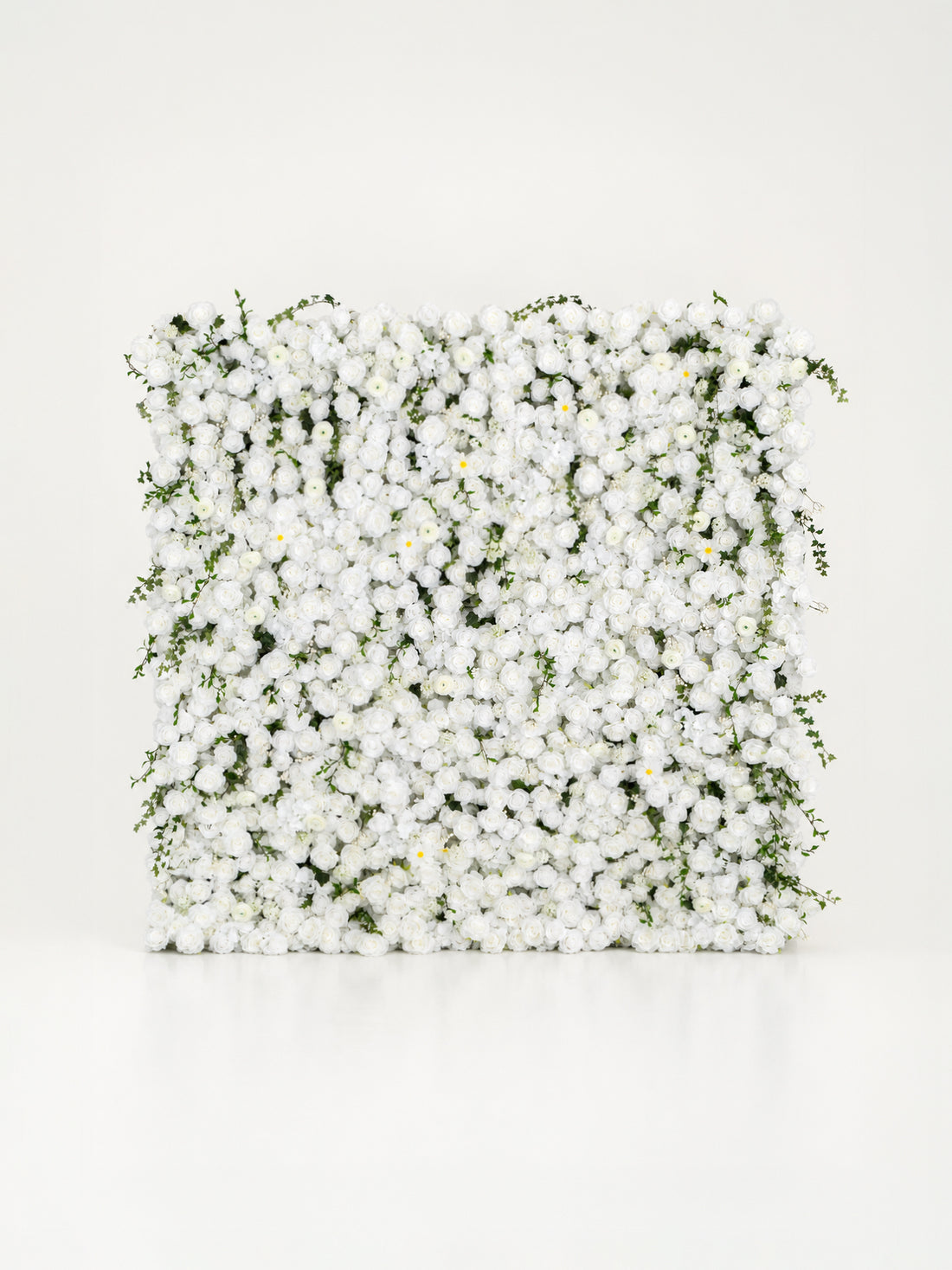 Galia 5D flower wall in Cloud White, front view