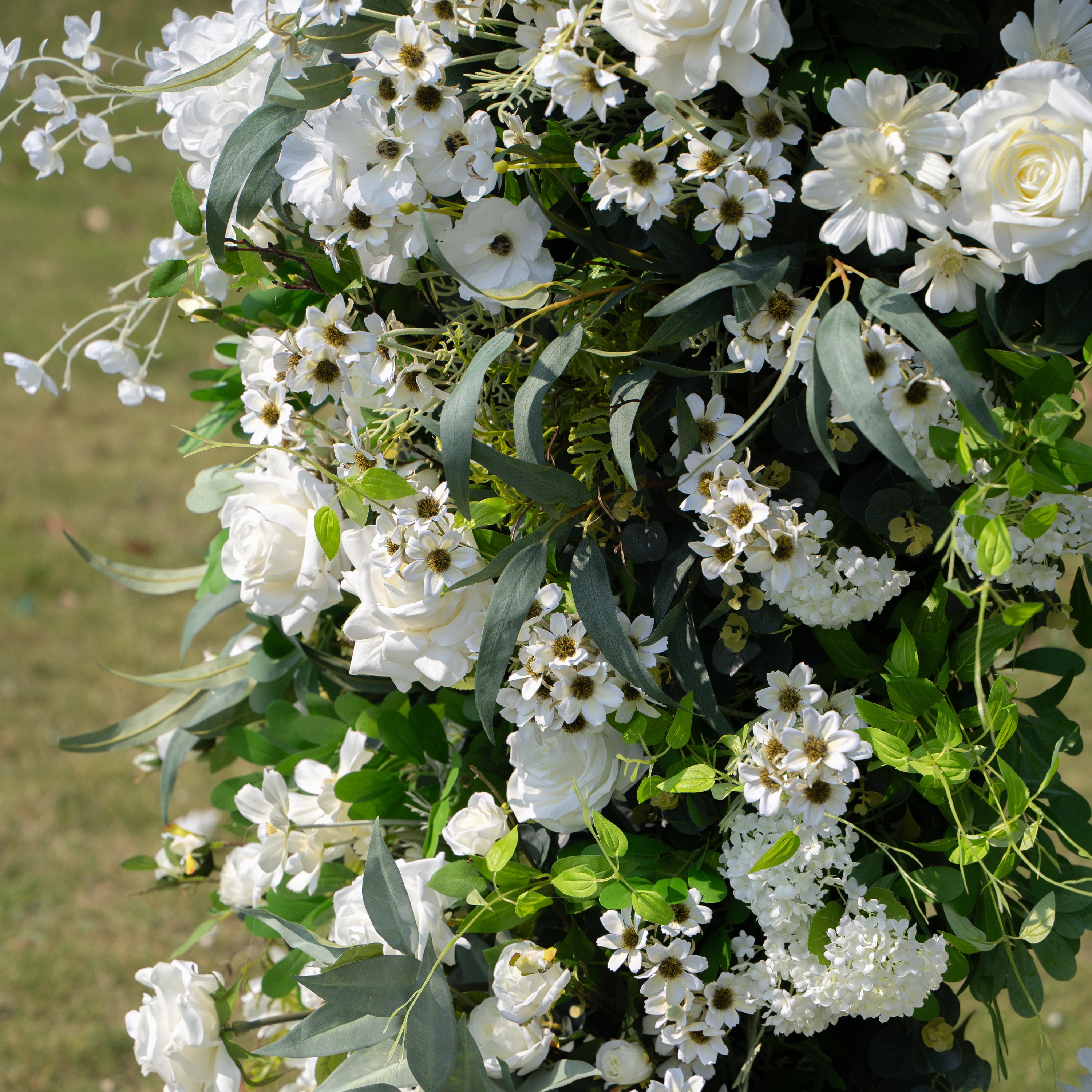 Gianna Wedding Party Background Floral Arch Decoration including Frame