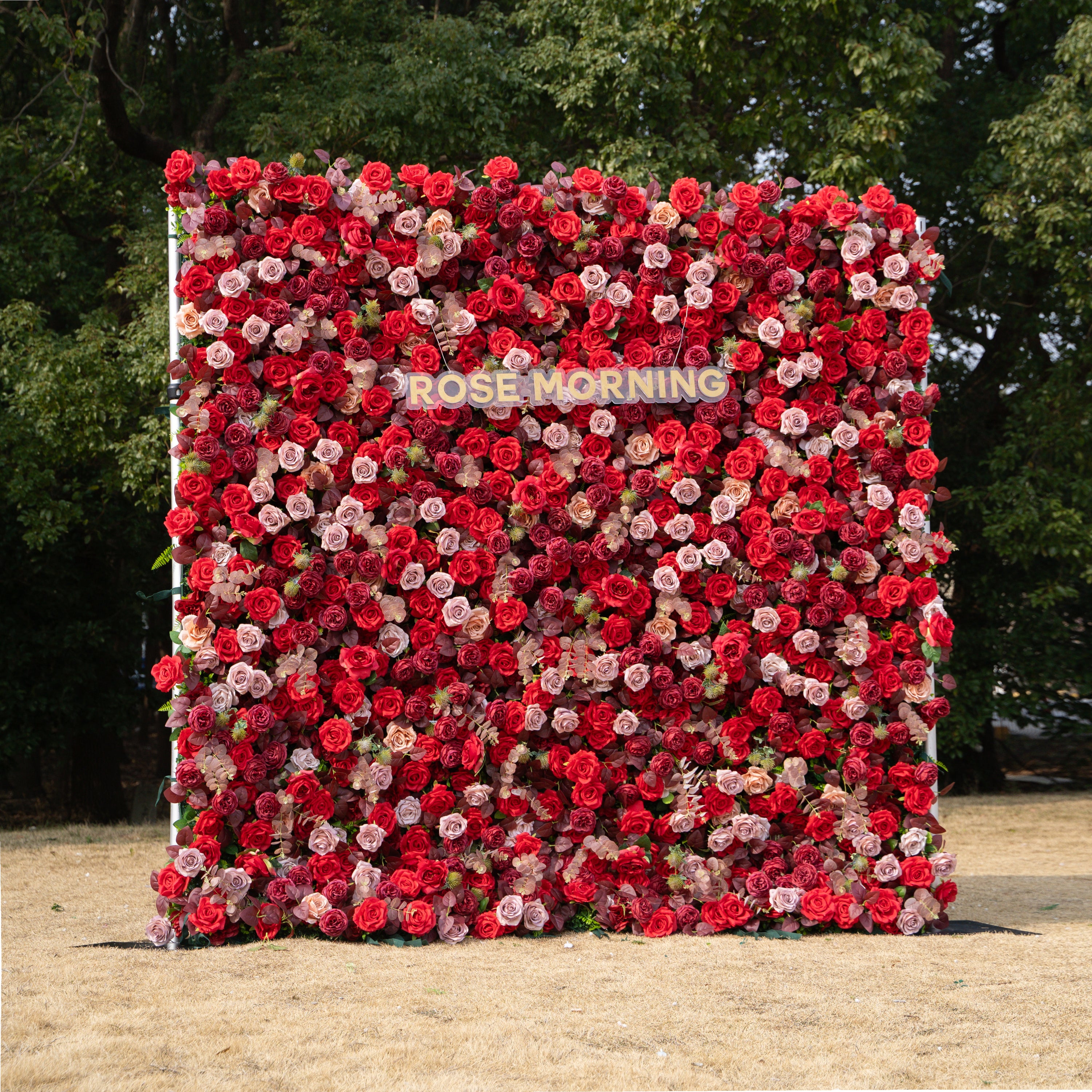 Grazie - Autumn Fall 5D Fabric Roll Up Flower Wall for Wedding Party Event Backdrop