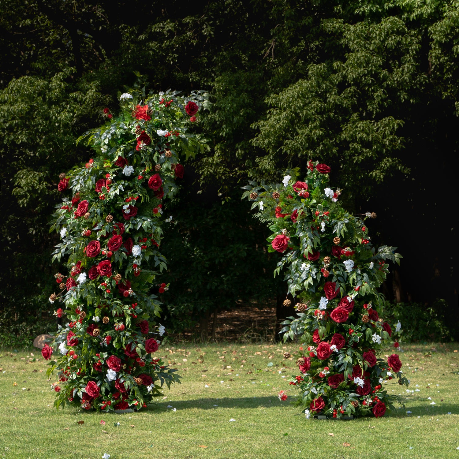 Haha：Wedding Party Background Floral Arch Decoration (Including Frame)