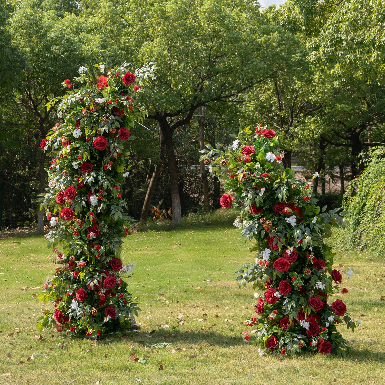 Haha：Wedding Party Background Floral Arch Decoration (Including Frame)