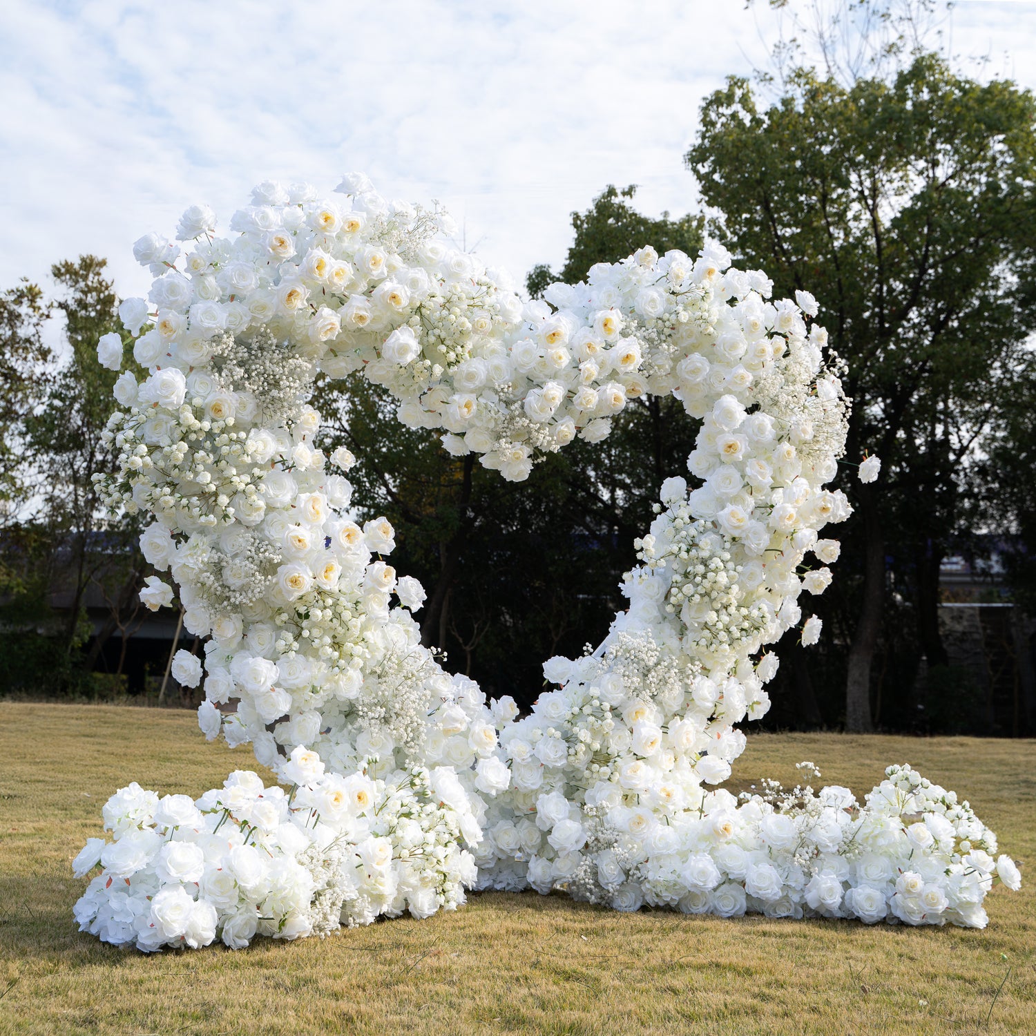 New Heart 2025：Wedding Party Background Floral Arch Decoration (Including Frame)