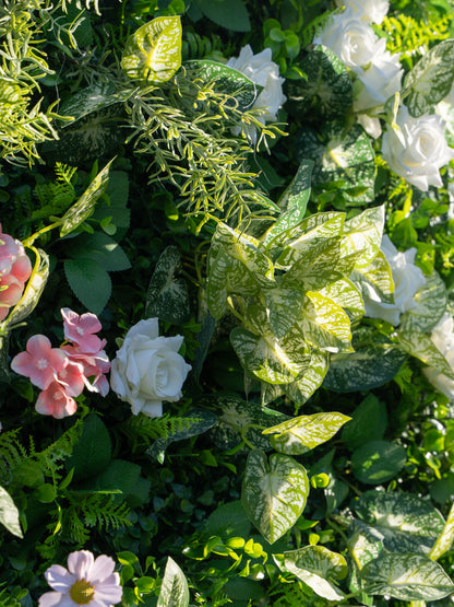 Fiorielle: 3D Fabric Artificial Zip Up Curtain Flower Wall For Wedding and Events Decoration