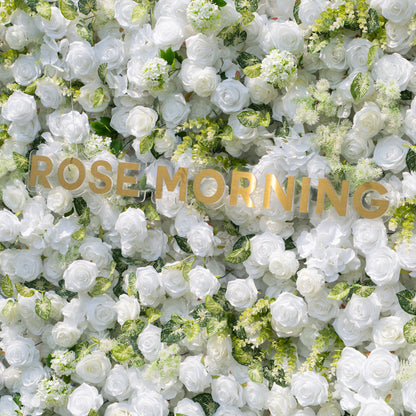 Icing ：3D Fabric Artificial rolling up curtain flower wall
