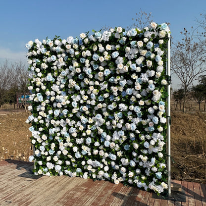 ULA003：3D Unique Limited Fabric Artificial rolling up curtain flower wall （The ONLY ONE piece in the world）