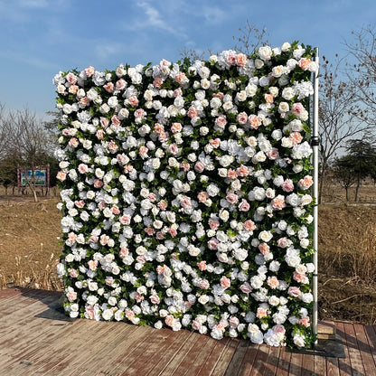 ULA002：3D Unique Limited Fabric Artificial rolling up curtain flower wall （The ONLY ONE piece in the world）