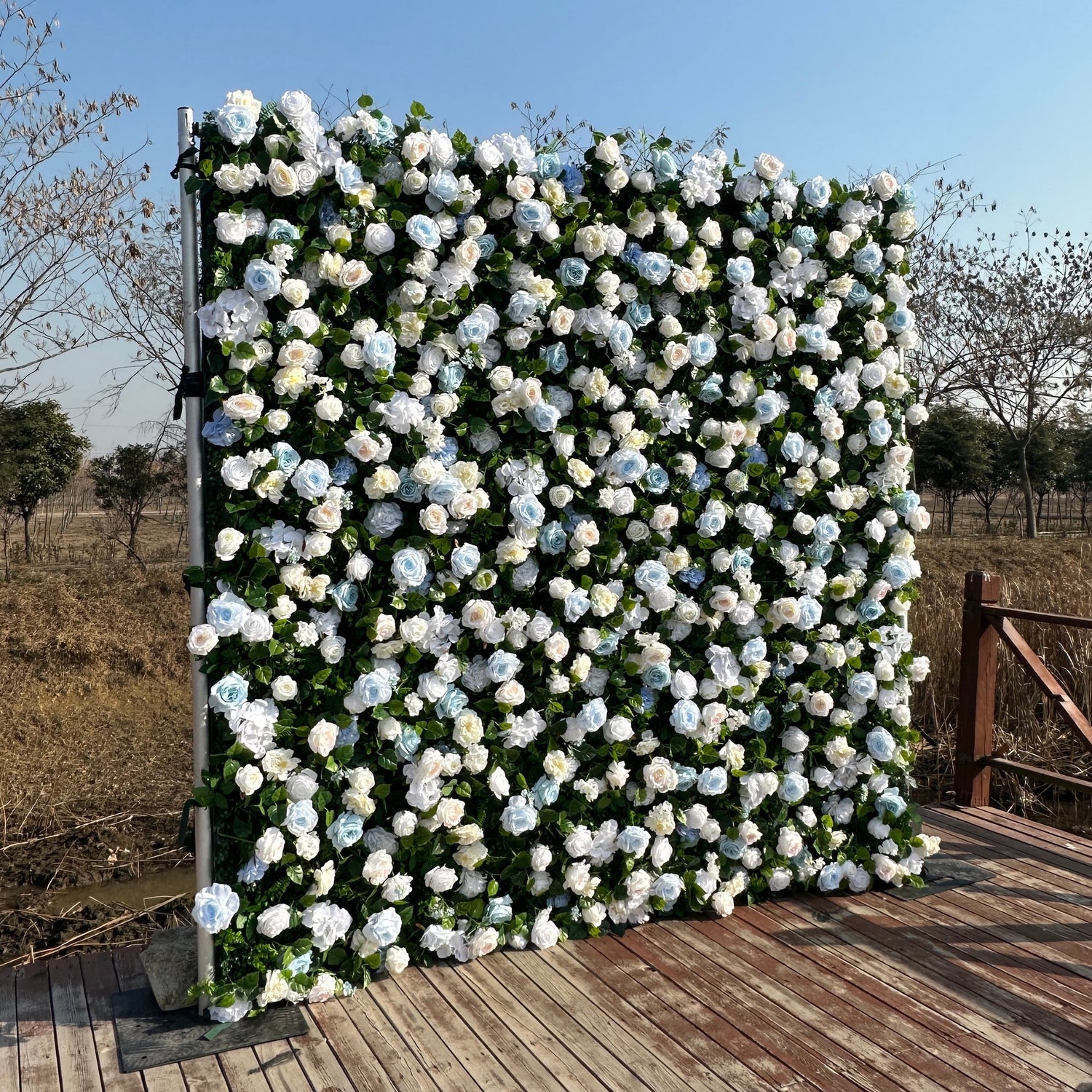 ULA003：3D Unique Limited Fabric Artificial rolling up curtain flower wall （The ONLY ONE piece in the world）