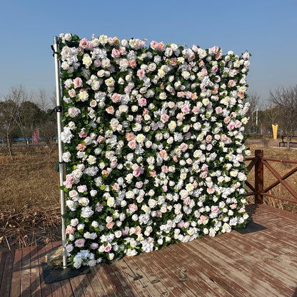 ULA005：3D Unique Limited Fabric Artificial rolling up curtain flower wall （The ONLY ONE piece in the world）