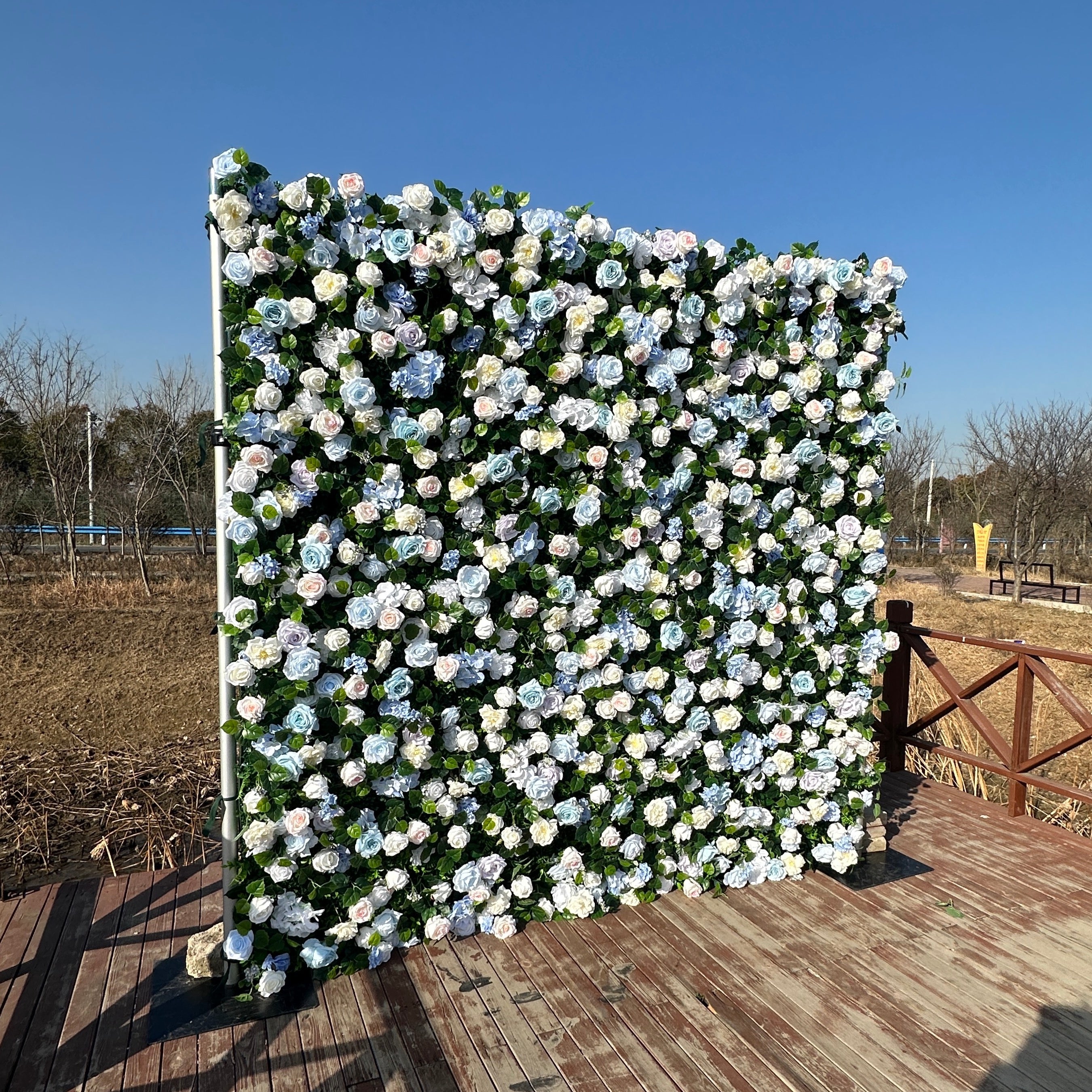 ULA006：3D Unique Limited Fabric Artificial rolling up curtain flower wall （The ONLY ONE piece in the world）