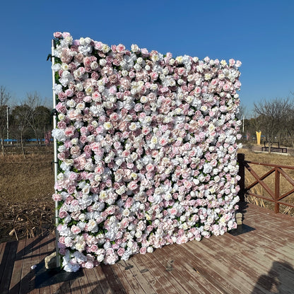 ULD007：3D Unique Limited Fabric Artificial rolling up curtain flower wall （The ONLY ONE piece in the world）