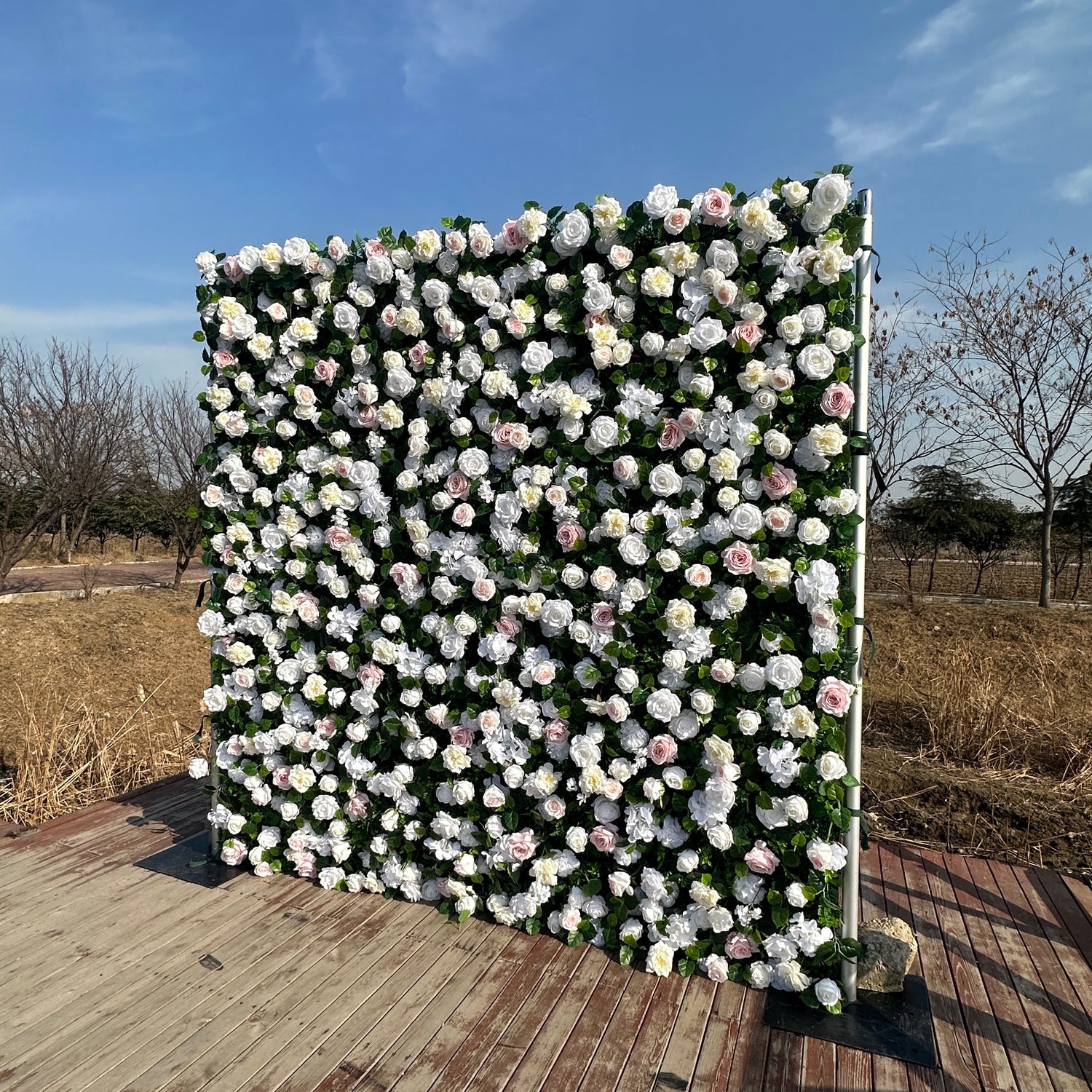 ULA007：3D Unique Limited Fabric Artificial rolling up curtain flower wall （The ONLY ONE piece in the world）