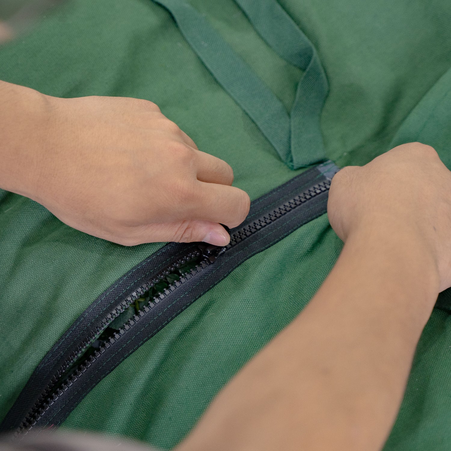 Patented Seamless Zipper Connection
