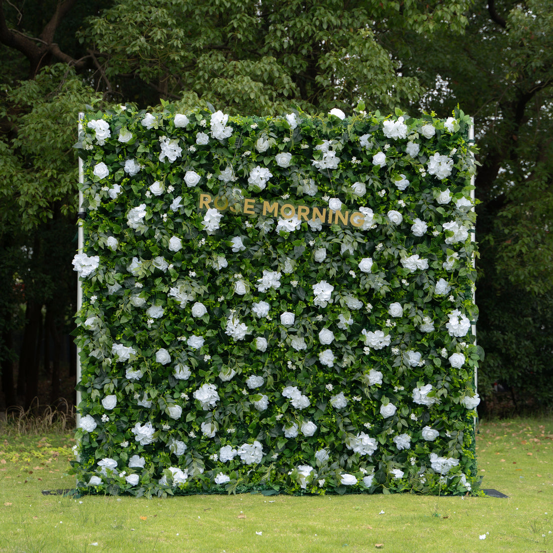 Jane Plus:Upgraded High-class Jane wall Fabric Artificial rolling up curtain flower wall (Ready to ship) Rose Morning