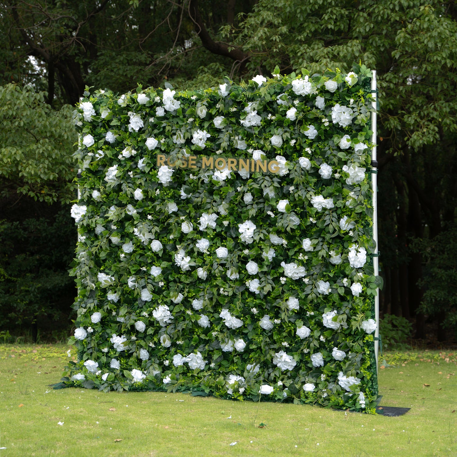 Jane Plus：Upgraded High-class Jane wall Fabric Artificial rolling up curtain flower wall (Ready to ship) Rose Morning