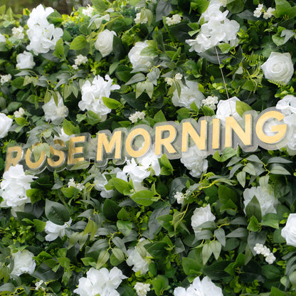 Jane Plus：Upgraded High-class Jane wall Fabric Artificial rolling up curtain flower wall (Ready to ship) Rose Morning