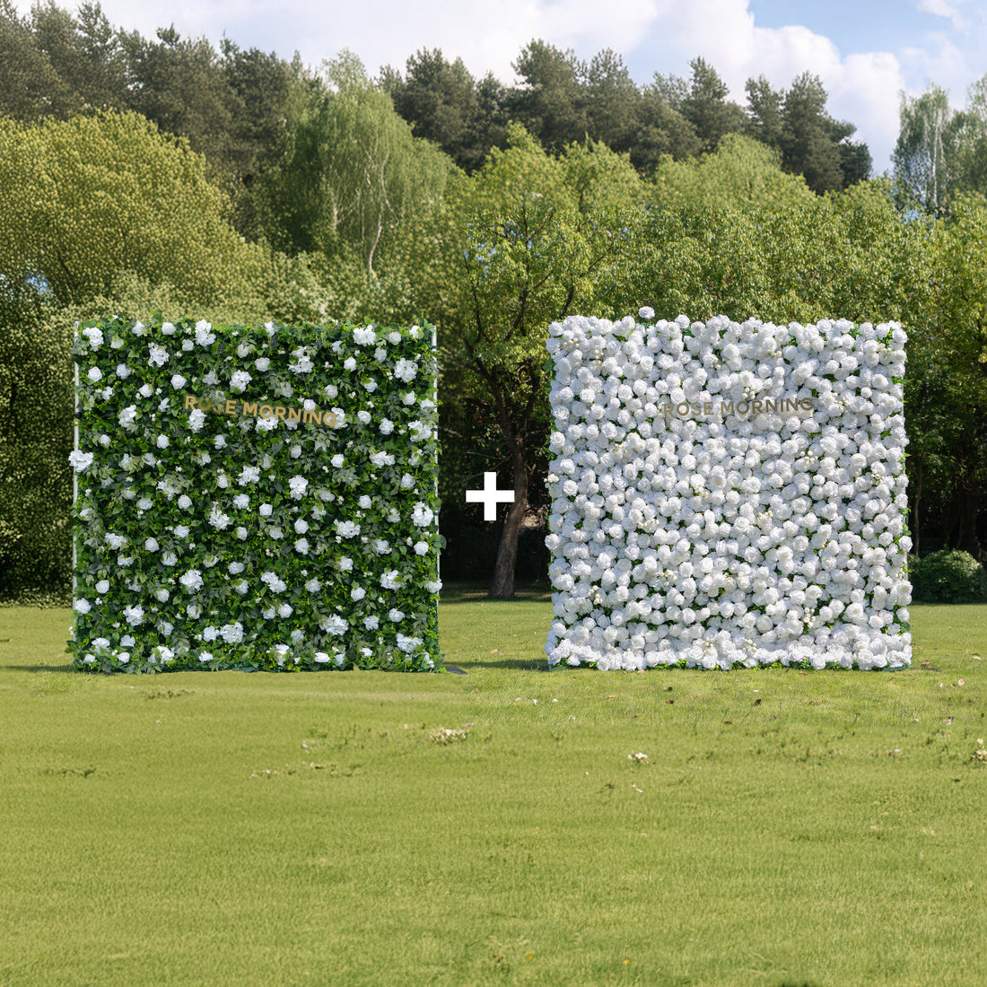 Bundle Sets Jane Plus + Shy wall + a Storage Bag: Fabric Backdrop Artificial rolling up flower walls + 1 Storage Bag (Ready to ship-Only USA)