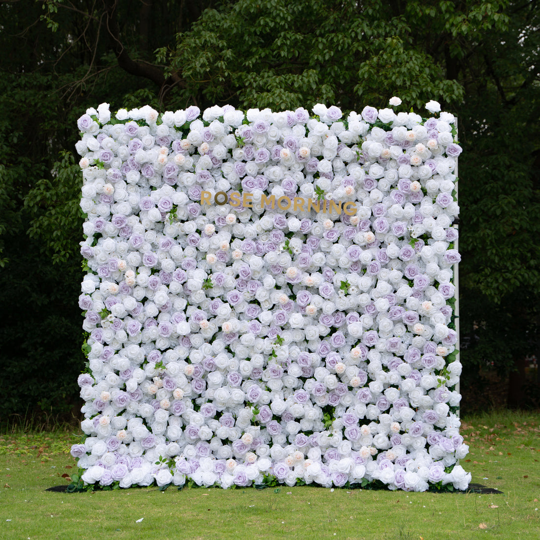Jazlynn:5D Fabric Artificial rolling up curtain flower wall (Ready to ship) Rose Morning