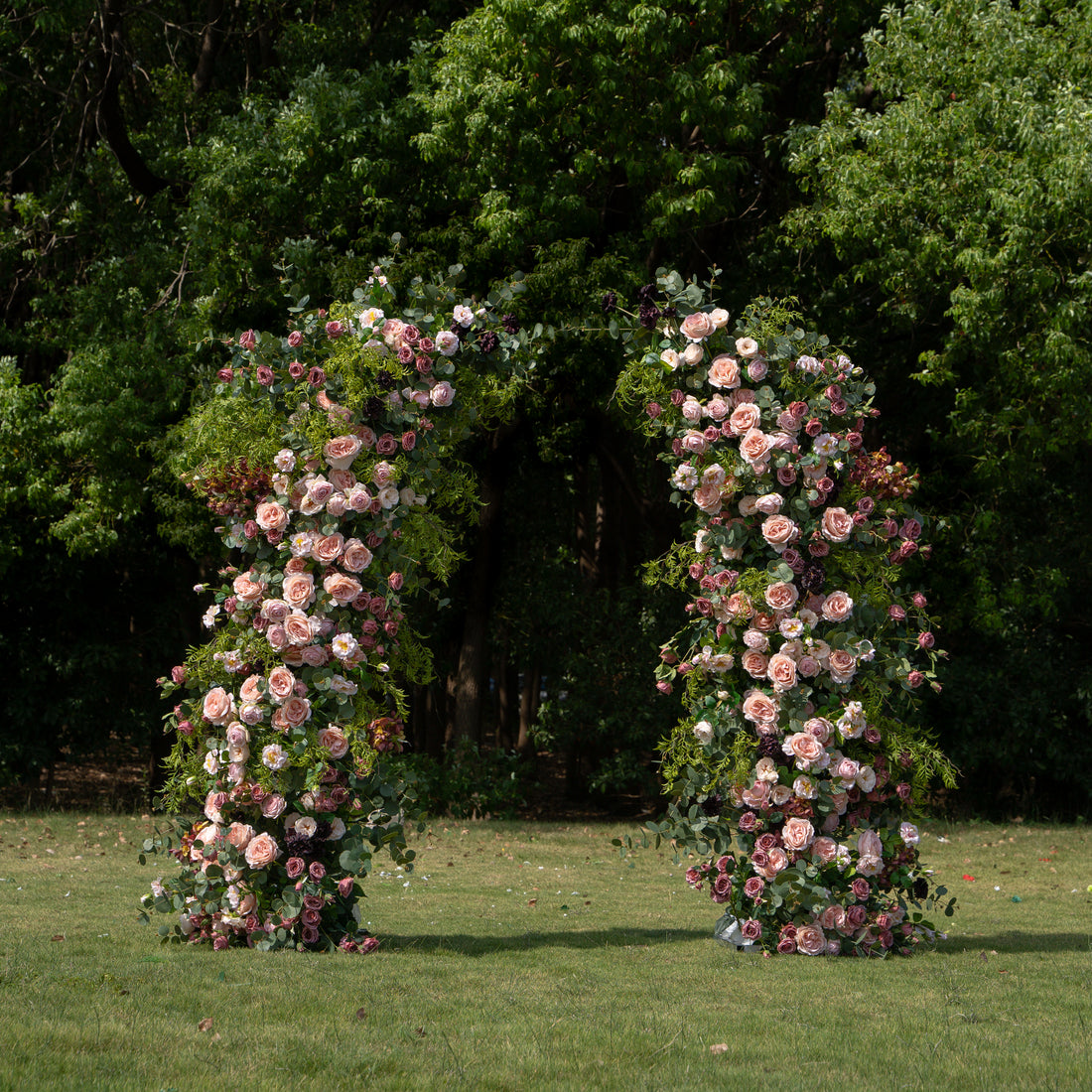 Jessie Wedding Party Background Floral Arch Decoration