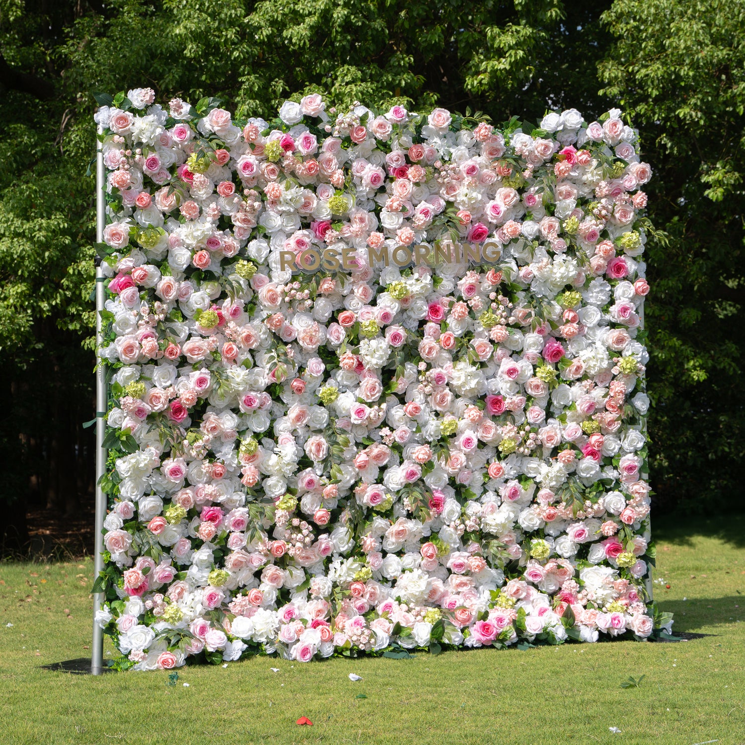 Jodie：4D Fabric Artificial rolling up curtain flower wall (Ready to ship)