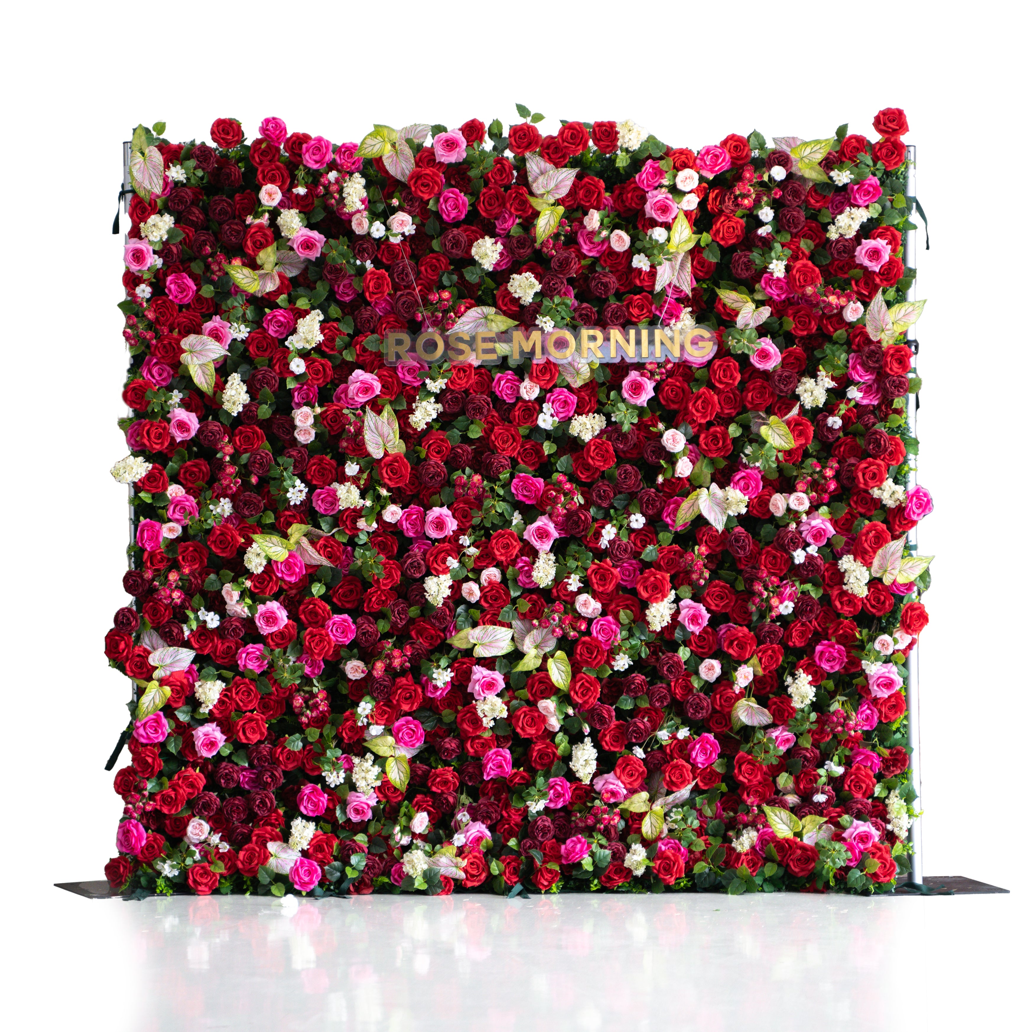 Jody ：5D Fabric Artificial rolling up curtain flower wall