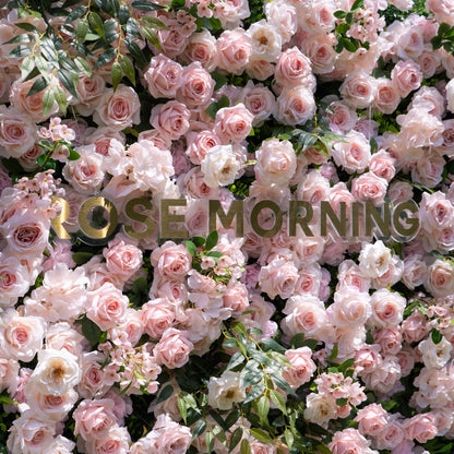 Juli：3D Fabric Artificial rolling up curtain flower wall