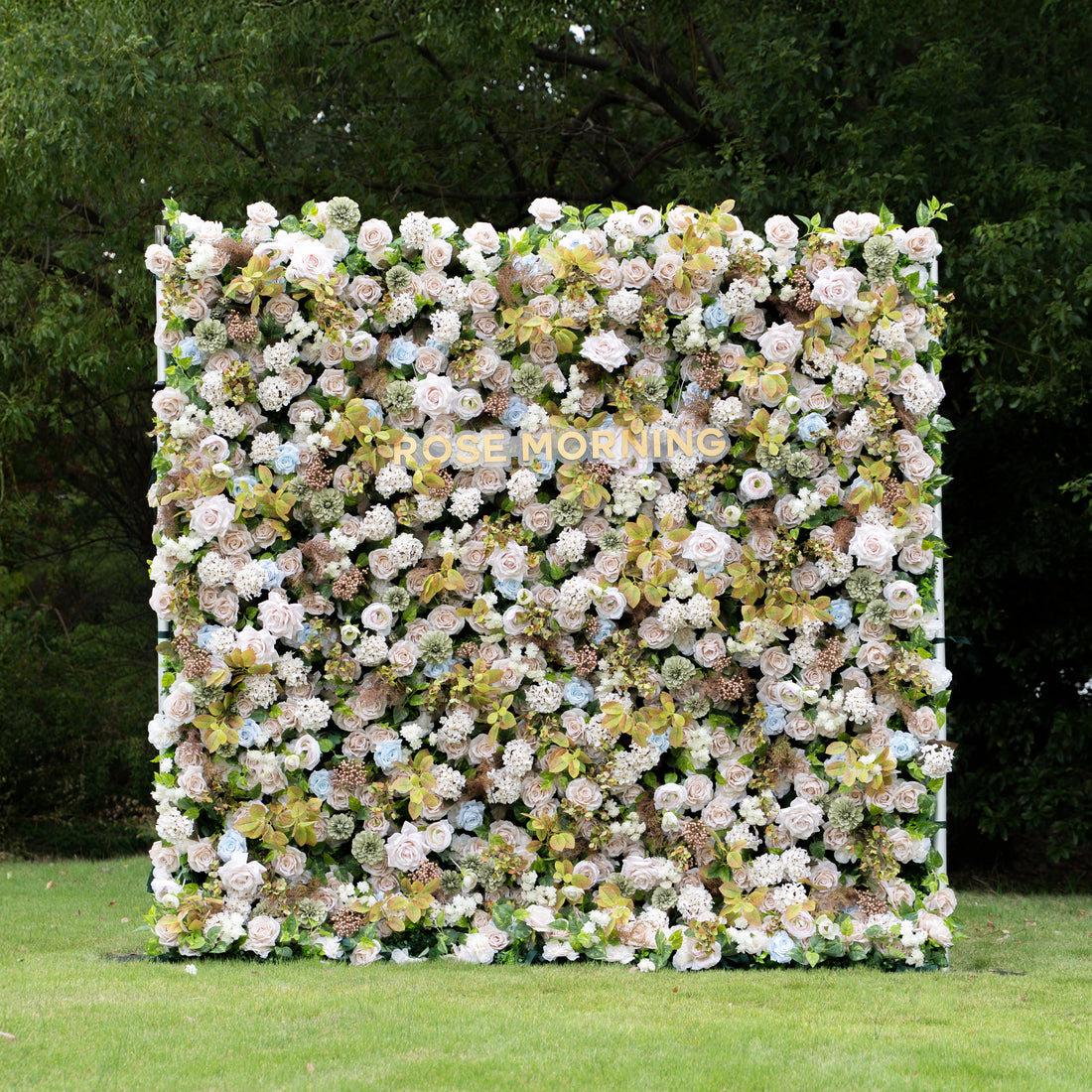 July：5D Fabric Artificial rolling up curtain flower wall (Ready to ship)