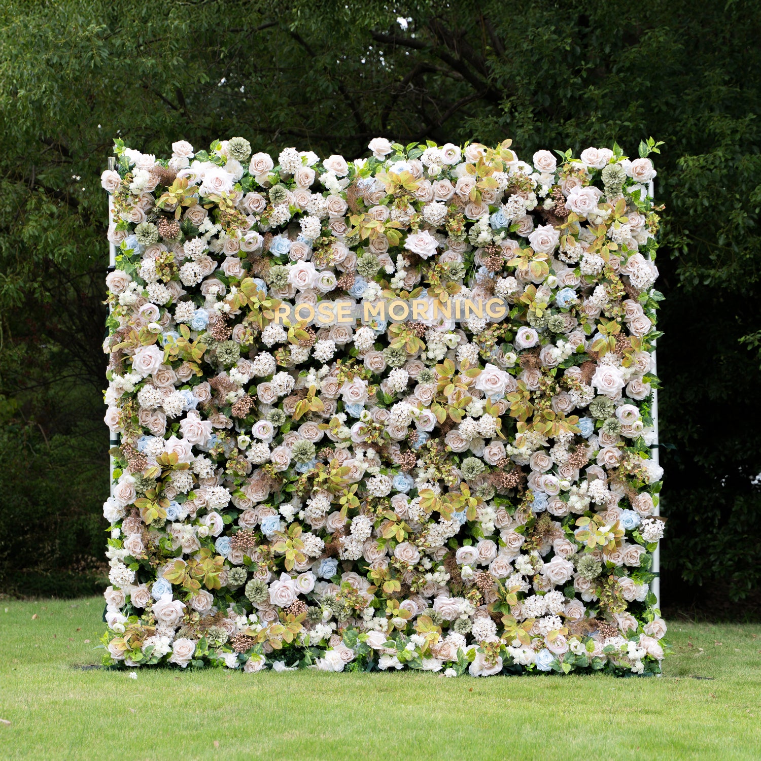 July：5D Fabric Artificial rolling up curtain flower wall (Ready to ship)