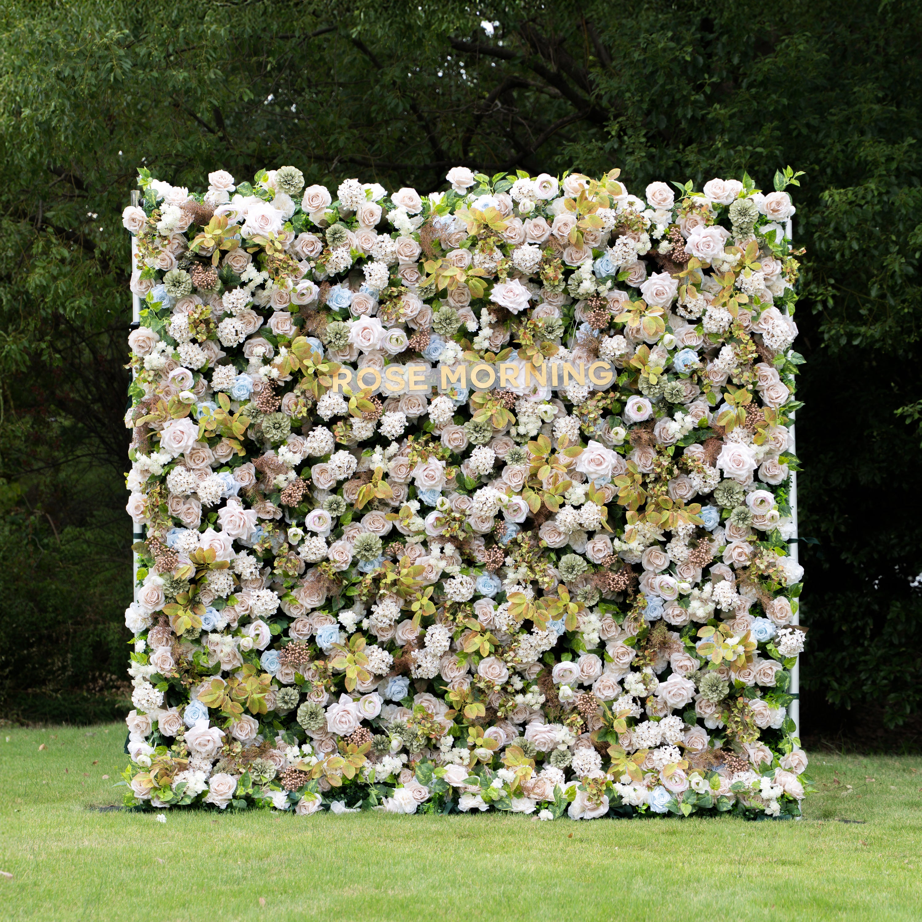 July - Fall Harvest 5D Fabric Roll Up Flower Wall for Wedding Party Seasonal Backdrop