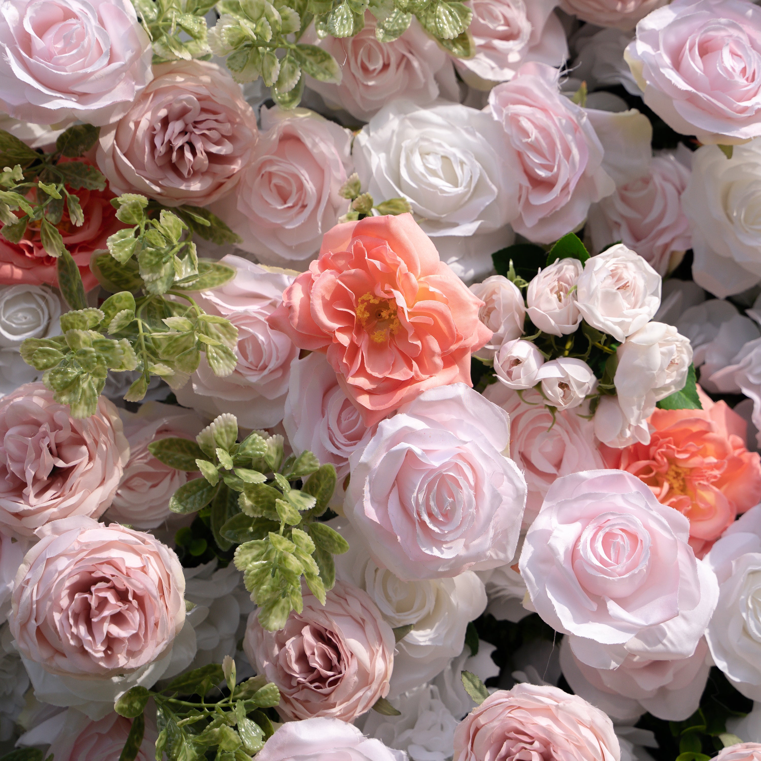 Kaisley：5D Fabric Artificial rolling up curtain flower wall
