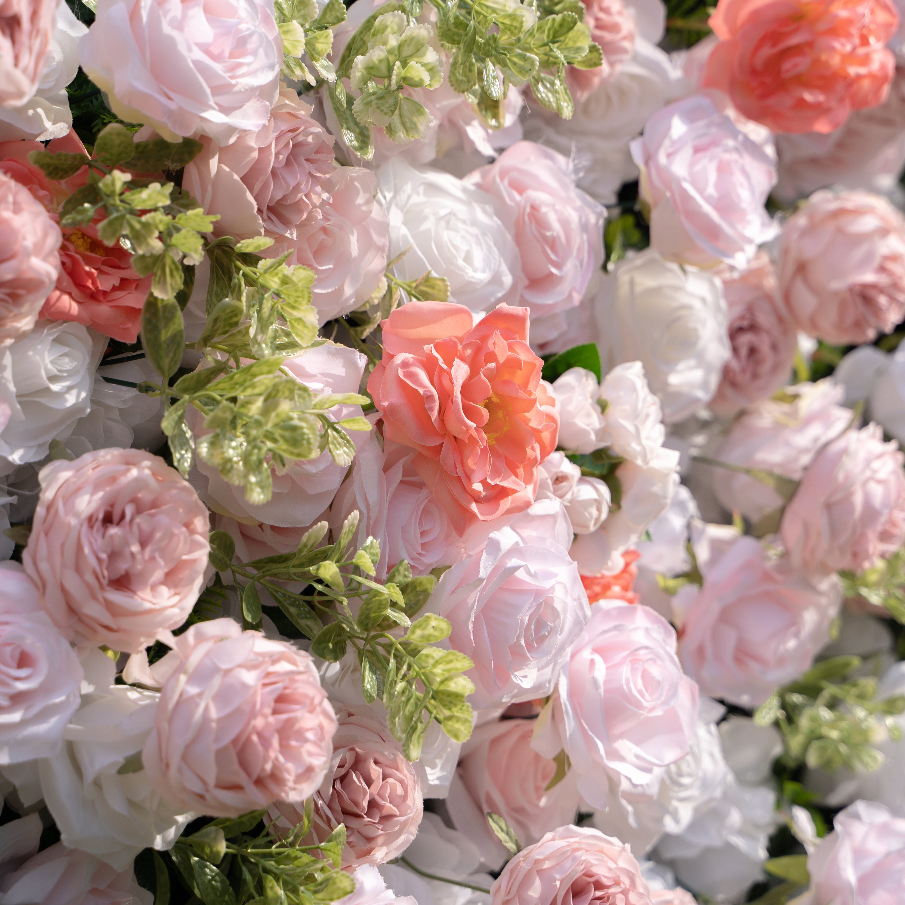 Kaisley：5D Fabric Artificial rolling up curtain flower wall