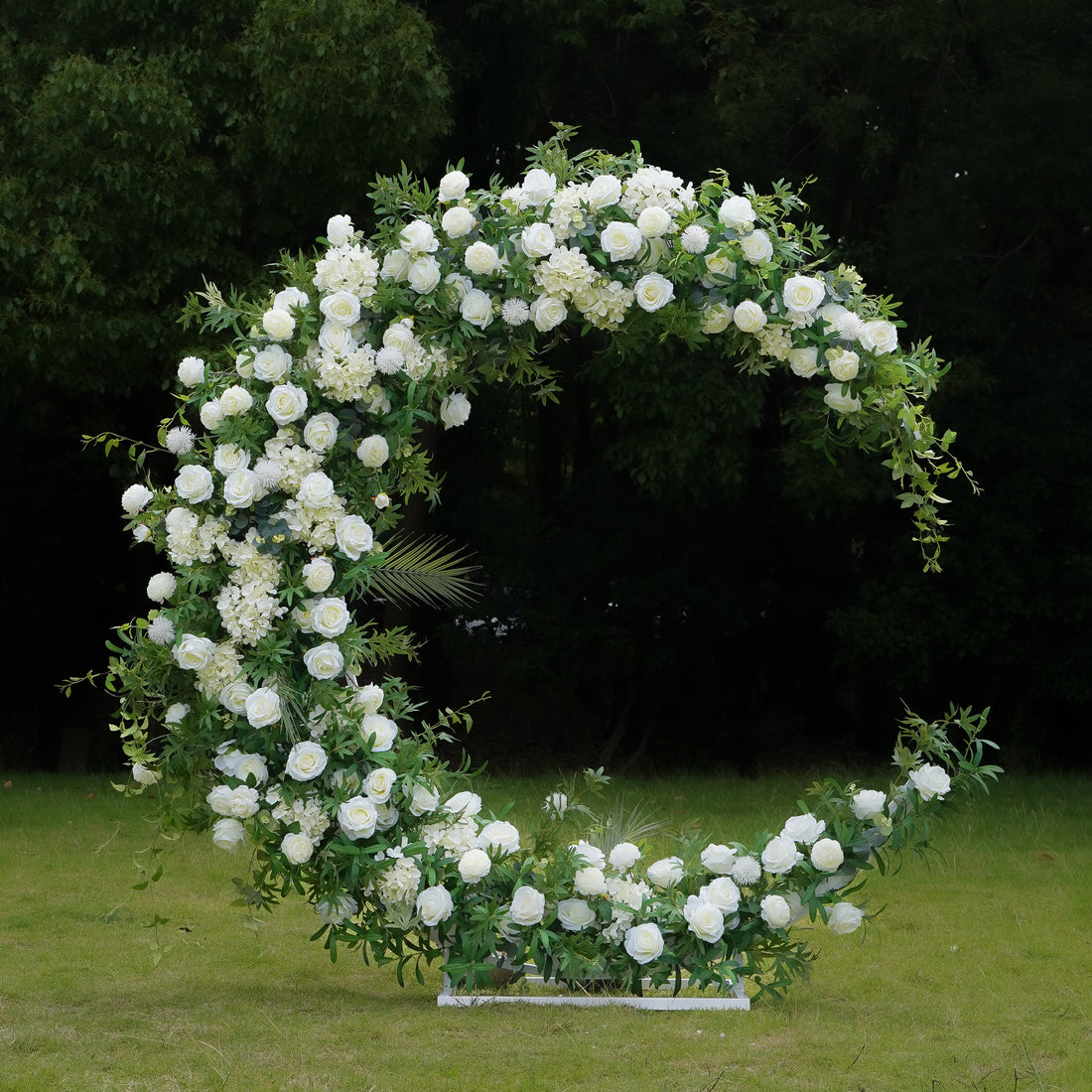 Kiana:Wedding Party Background Floral Arch Decoration Including Frame -R788 Rose Morning