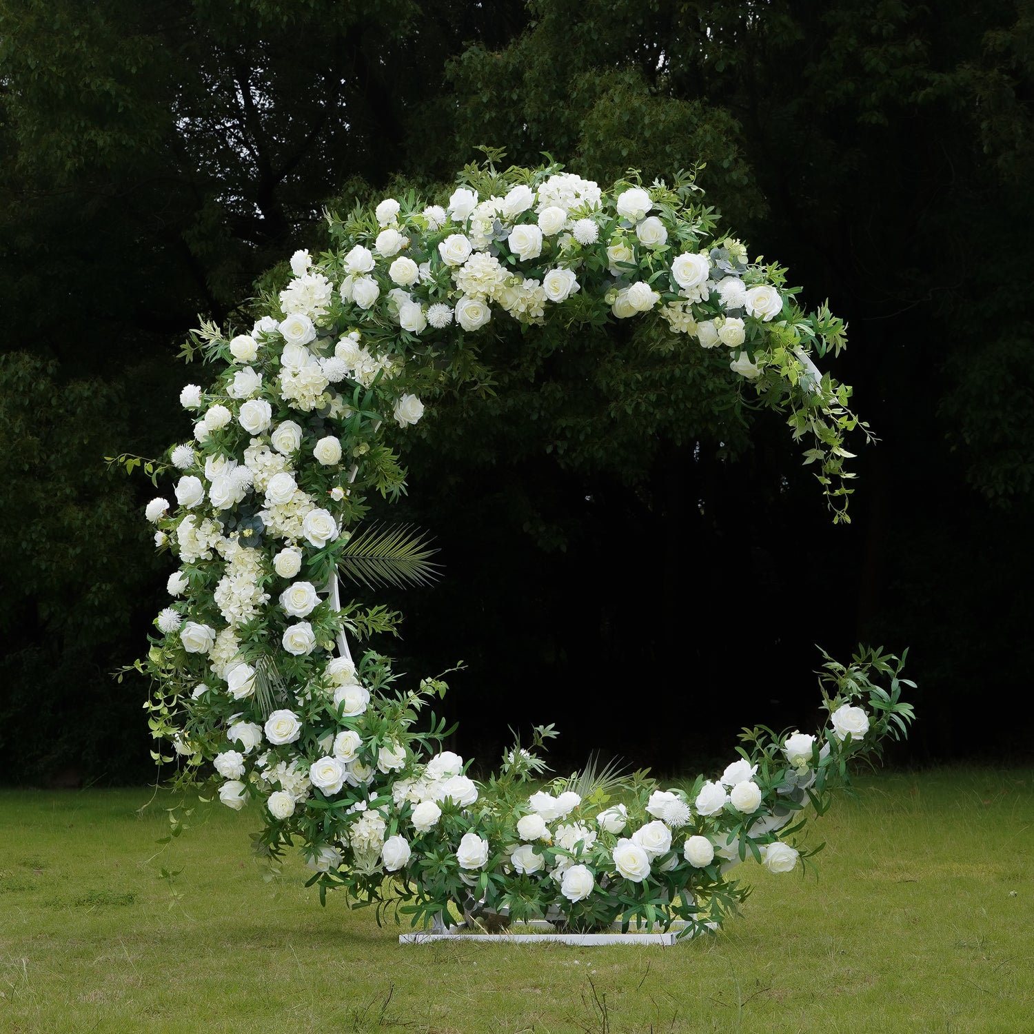 Kiana:Wedding Party Background Floral Arch Decoration Including Frame -R788 Rose Morning