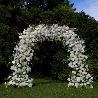 Layla:2023 New Wedding Party Background Floral Arch Decoration include Framet- R022 Rose Morning