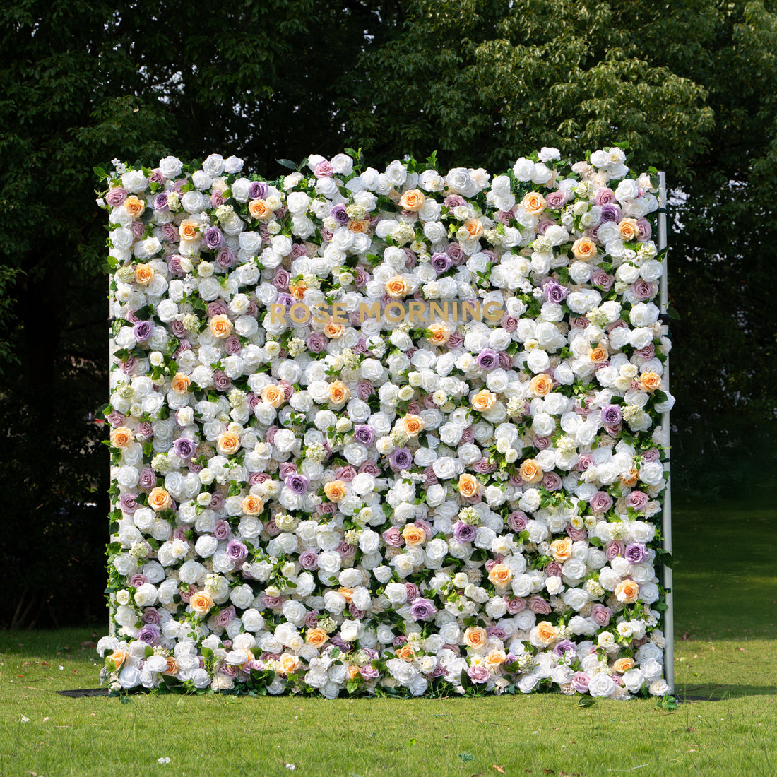 Lilianna：4D Fabric Artificial rolling up curtain flower wall (Ready to ship)