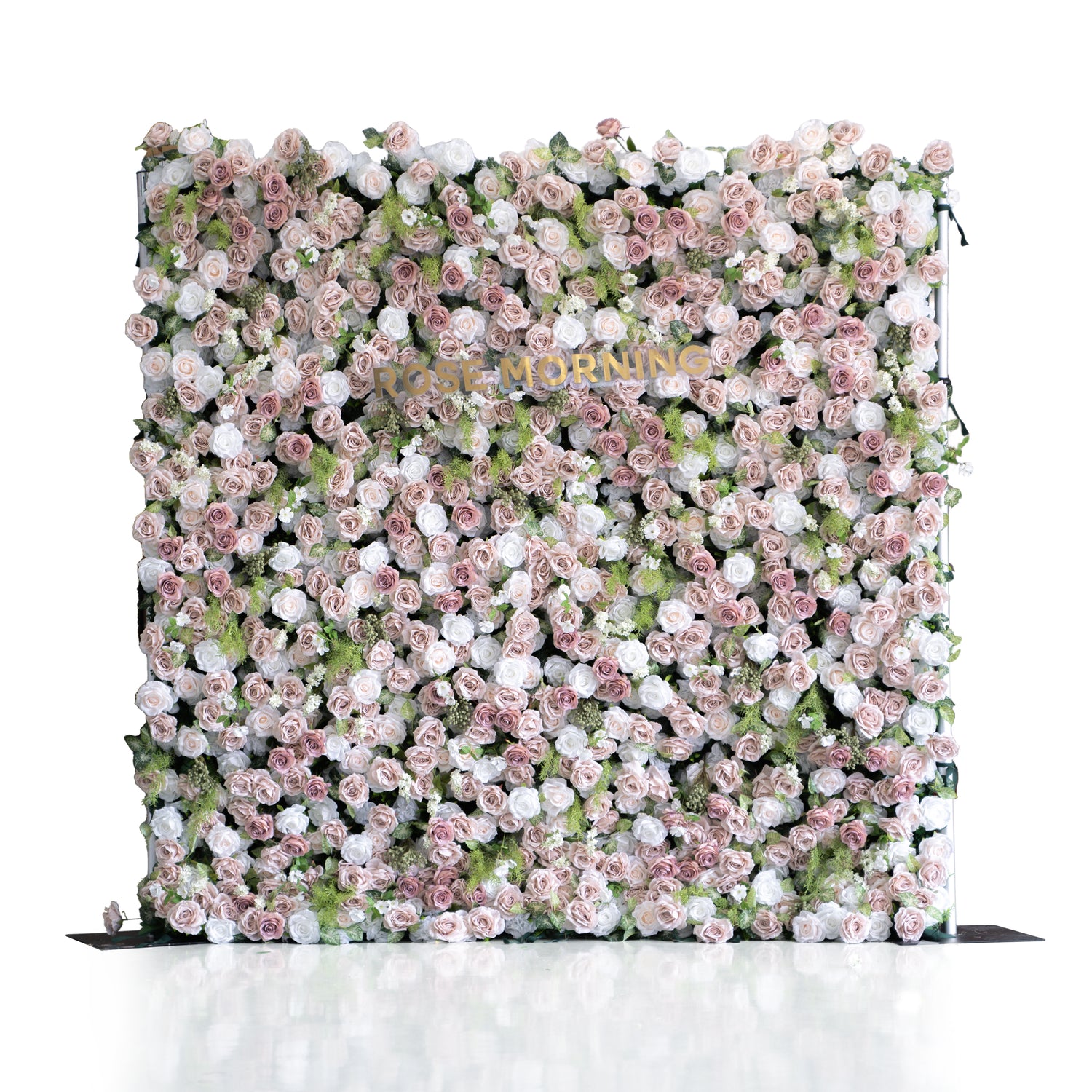 Loredana：5D Fabric Artificial rolling up curtain flower wall