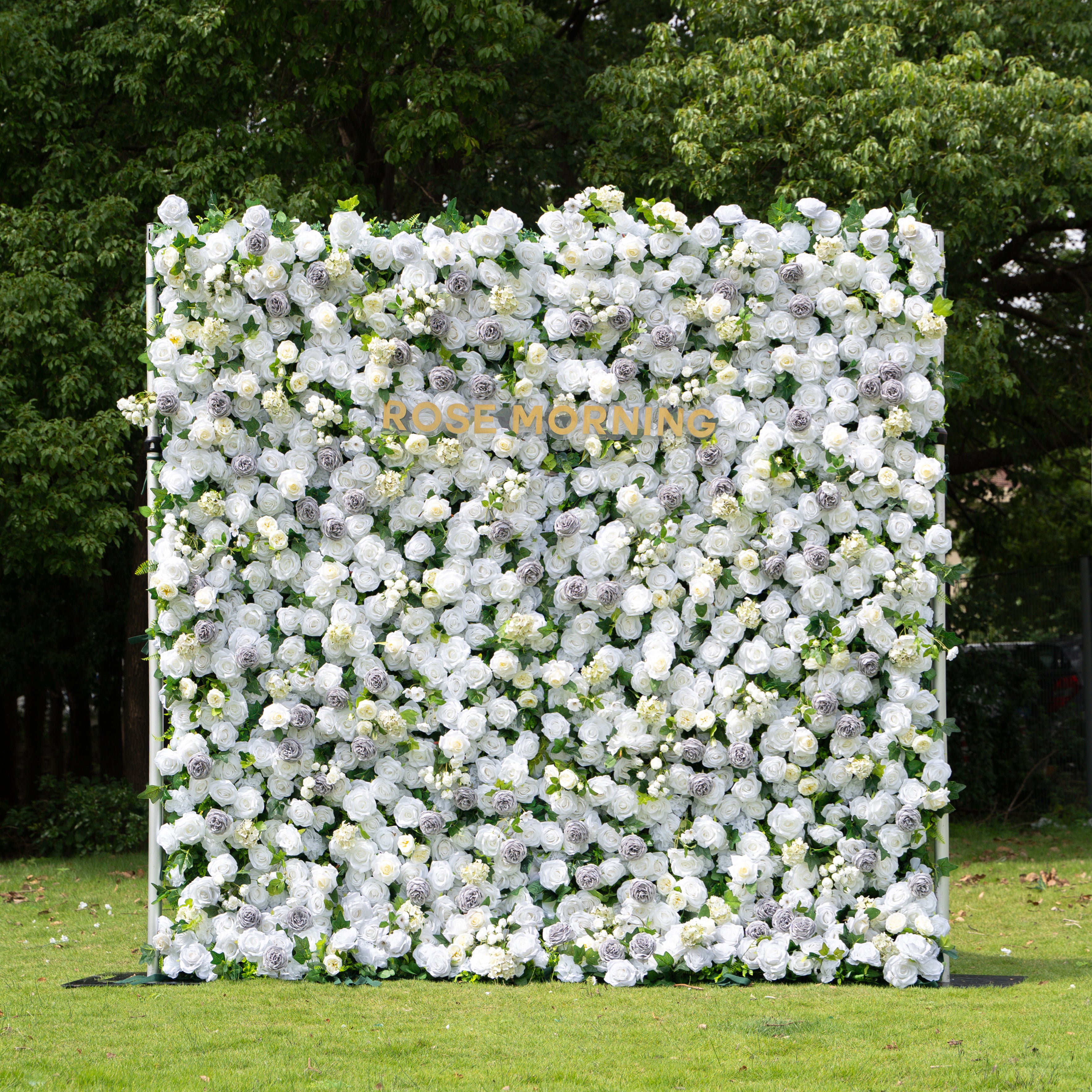 Louise：4D Fabric Artificial rolling up curtain flower wall (Ready to ship)