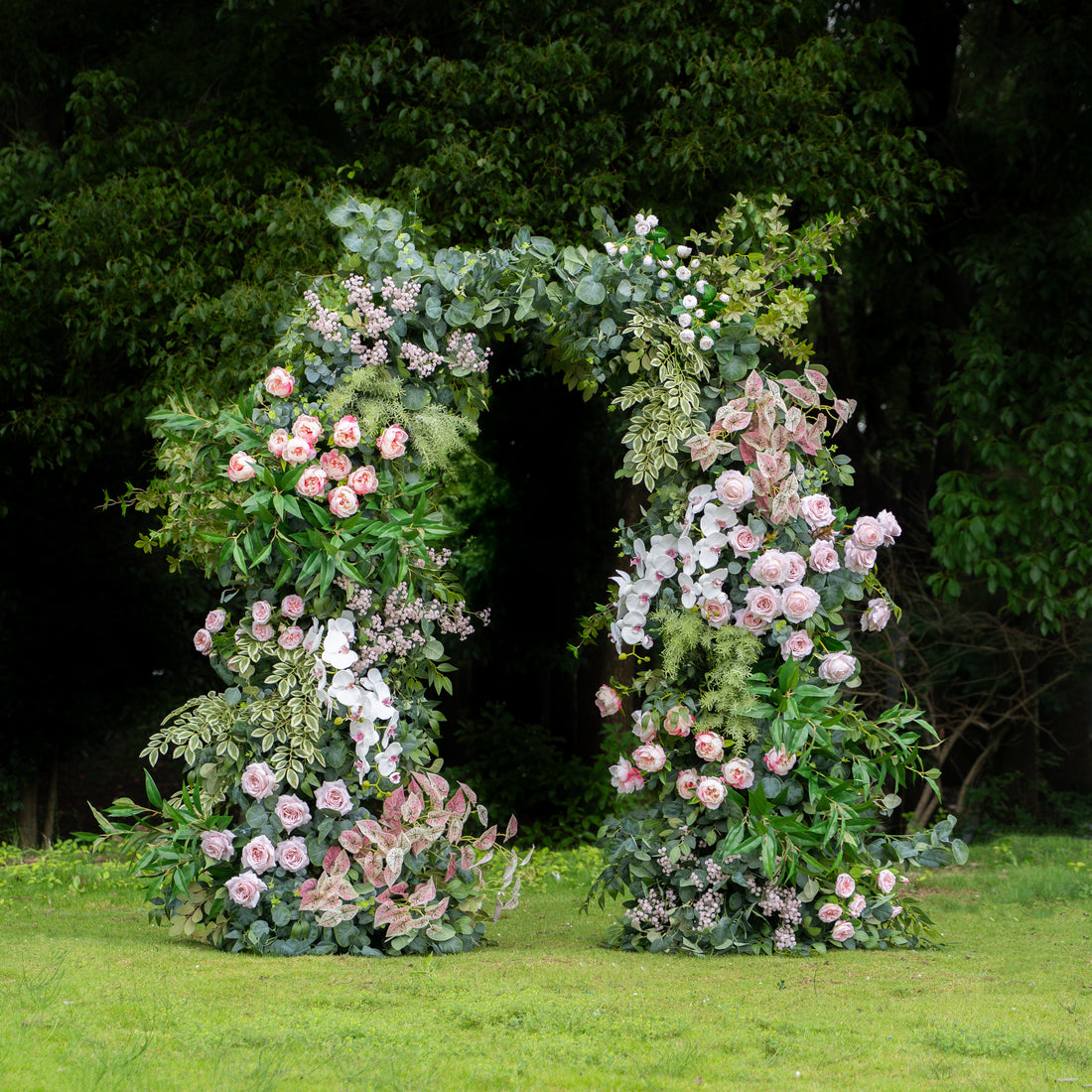 Lovingly - Unique Floral Arch with Frame for Wedding Party Event Backdrop Decoration