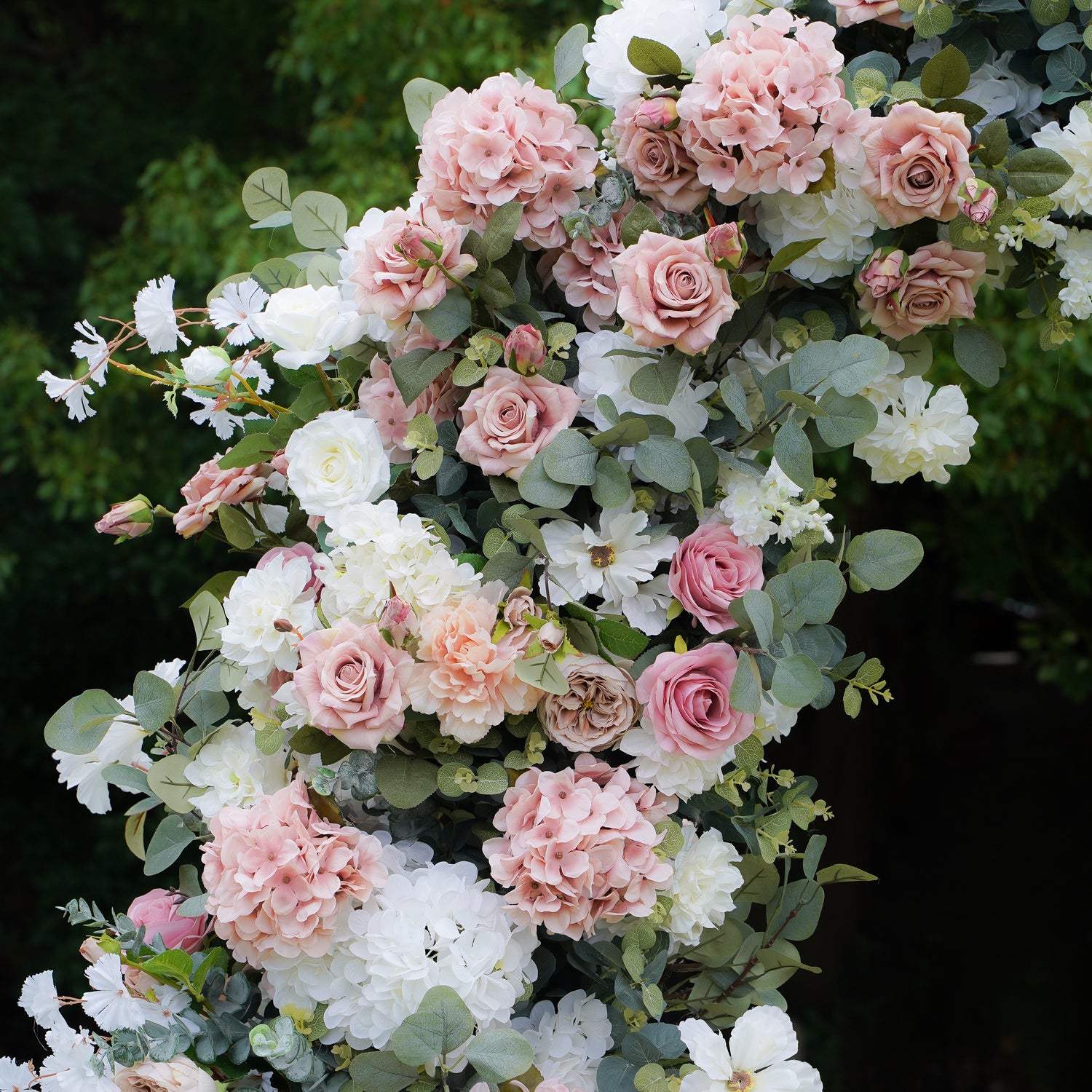 LuLu:2023 New Wedding Party Background Floral Arch Decoration Including Frame -R907 Rose Morning