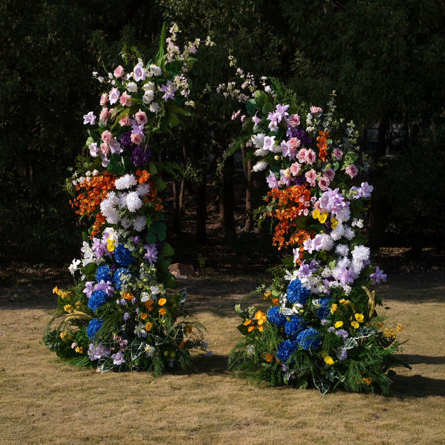 Lym: Wedding Party Background Floral Arch Decoration (Including Frame)