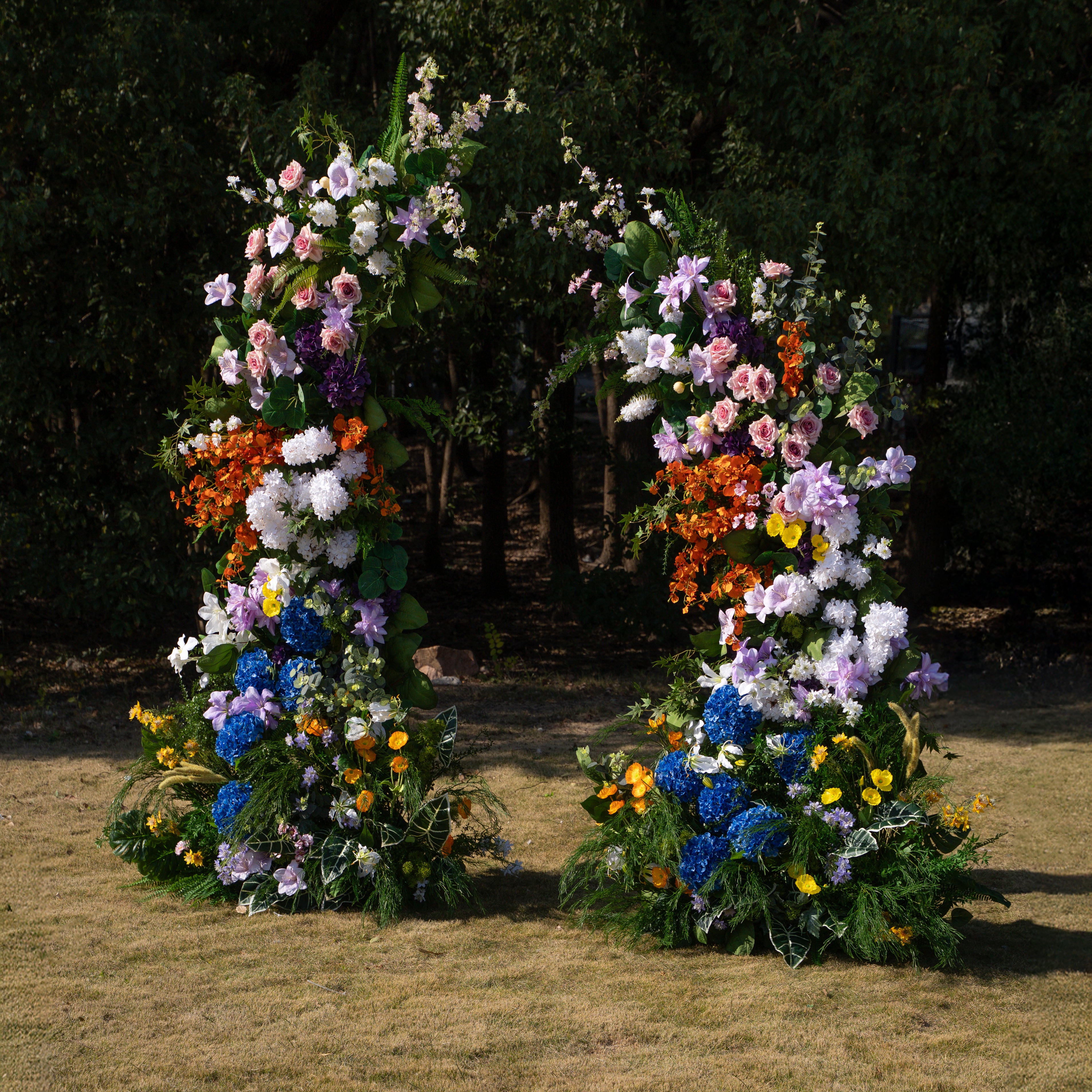 Lym: Wedding Party Background Floral Arch Decoration (Including Frame)