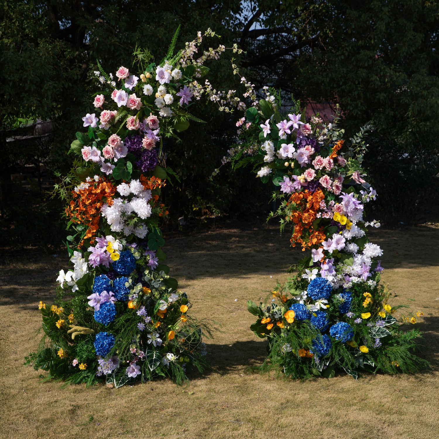 Lym: Wedding Party Background Floral Arch Decoration (Including Frame)