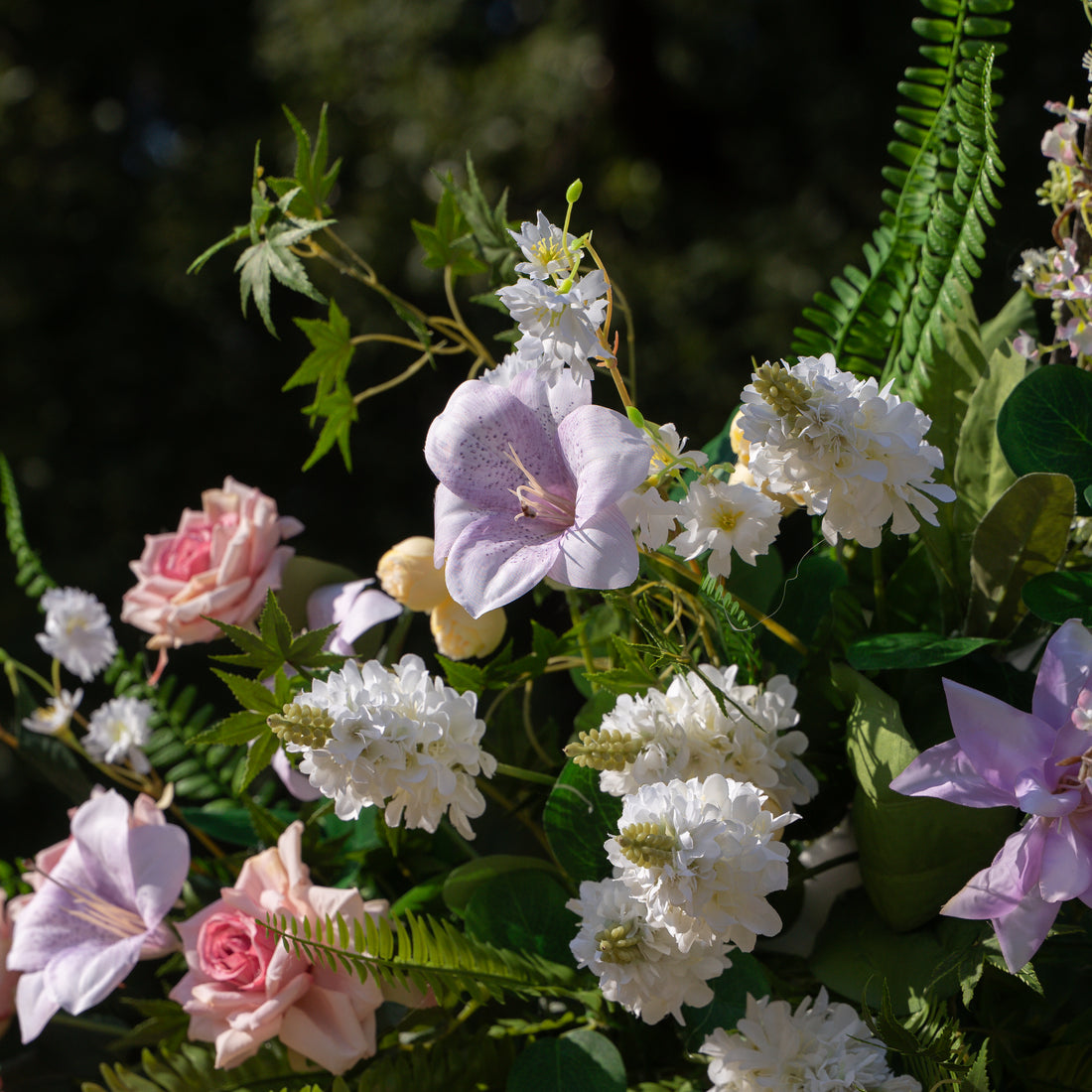 Lym: Wedding Party Background Floral Arch Decoration (Including Frame)