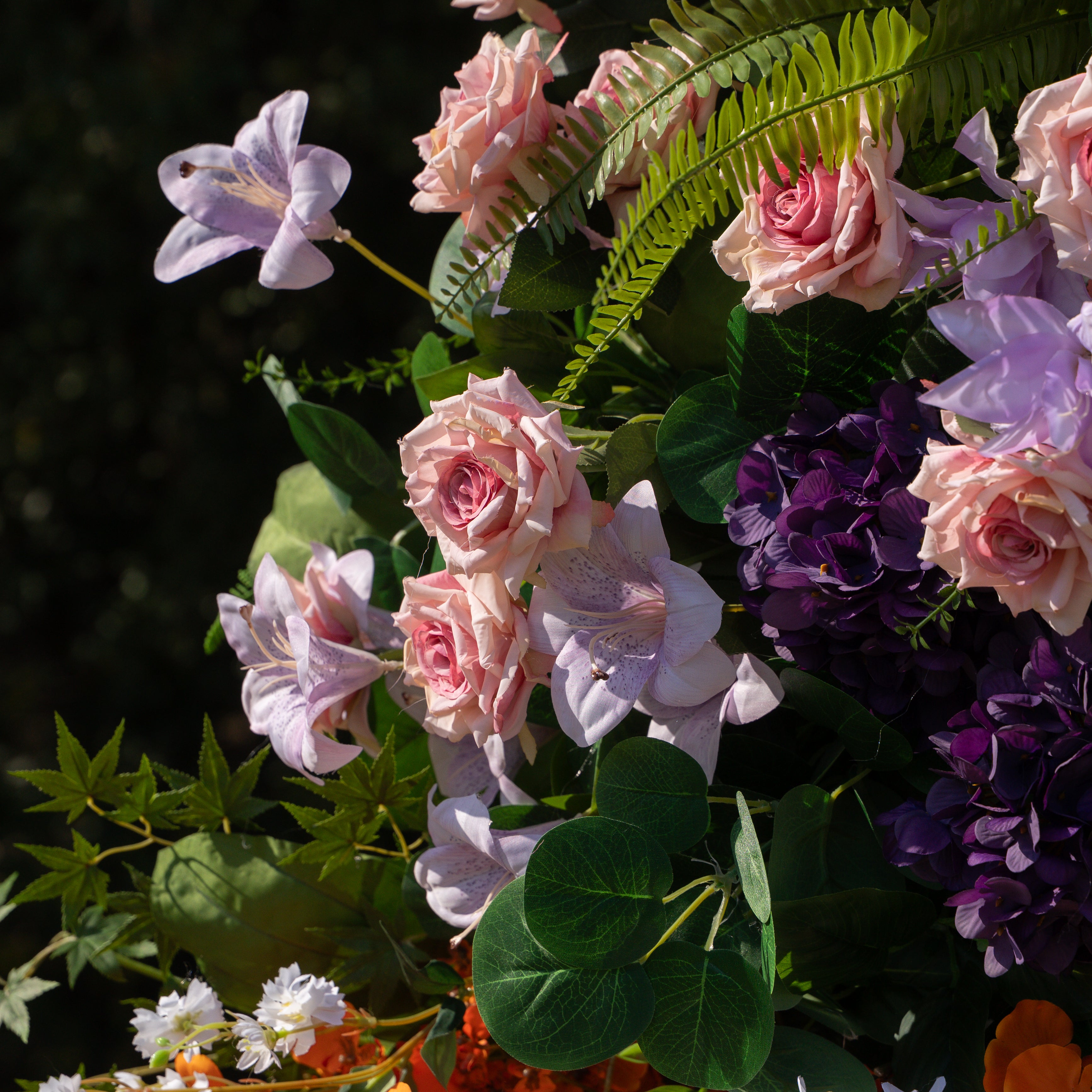 Lym: Wedding Party Background Floral Arch Decoration (Including Frame)