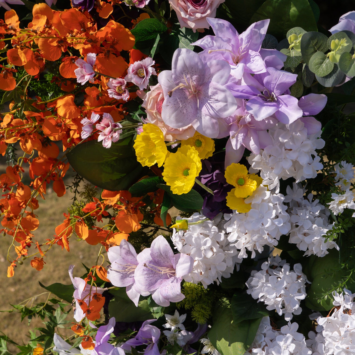 Lym: Wedding Party Background Floral Arch Decoration (Including Frame)