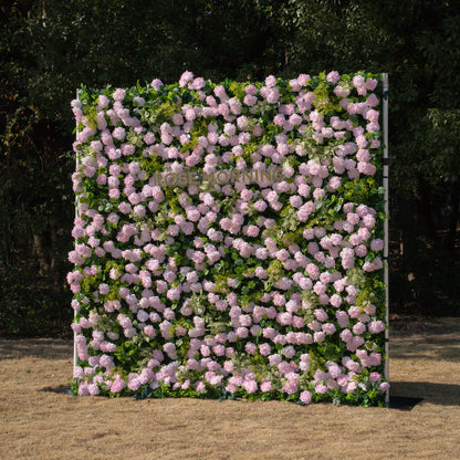 Magica：Sun-Activated Color-Changing Rose Flower Wall Backdrop (8×8) — One Wall, Two Looks: White Indoors → Blush Pink in Sunlight