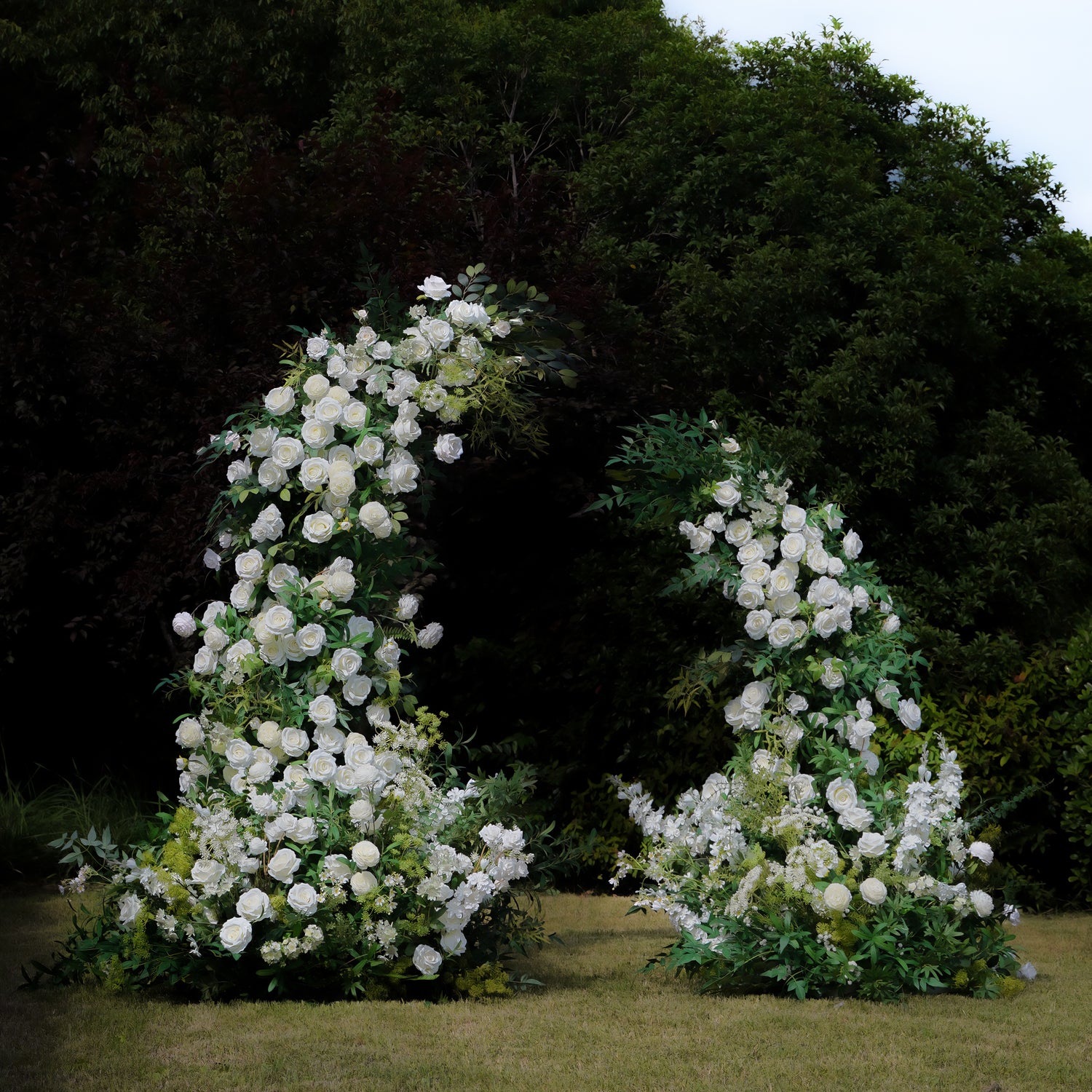 Mandy:2023 New Wedding Party Background Floral Arch Decoration Including Frame -R984 Rose Morning