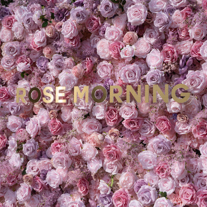 Matteo: 5D Lavender &amp; Blush Pink Silk Rose Flower Wall Roll-Up Fabric Backdrop for Elegant Weddings &amp; Events