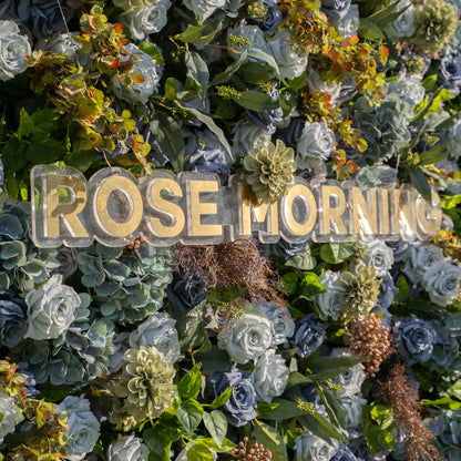 Maturo：5D Fabric Artificial rolling up curtain flower wall